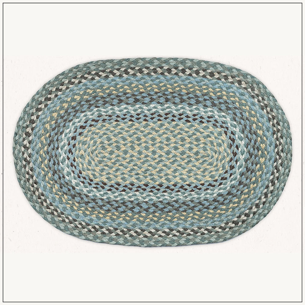 Minty Blue - Jute Doormat