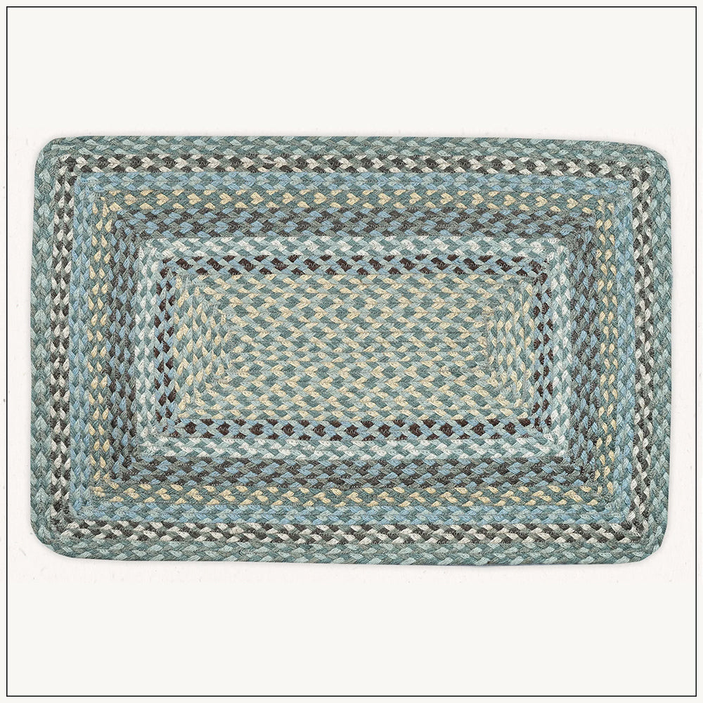 Minty Blue - Jute Doormat