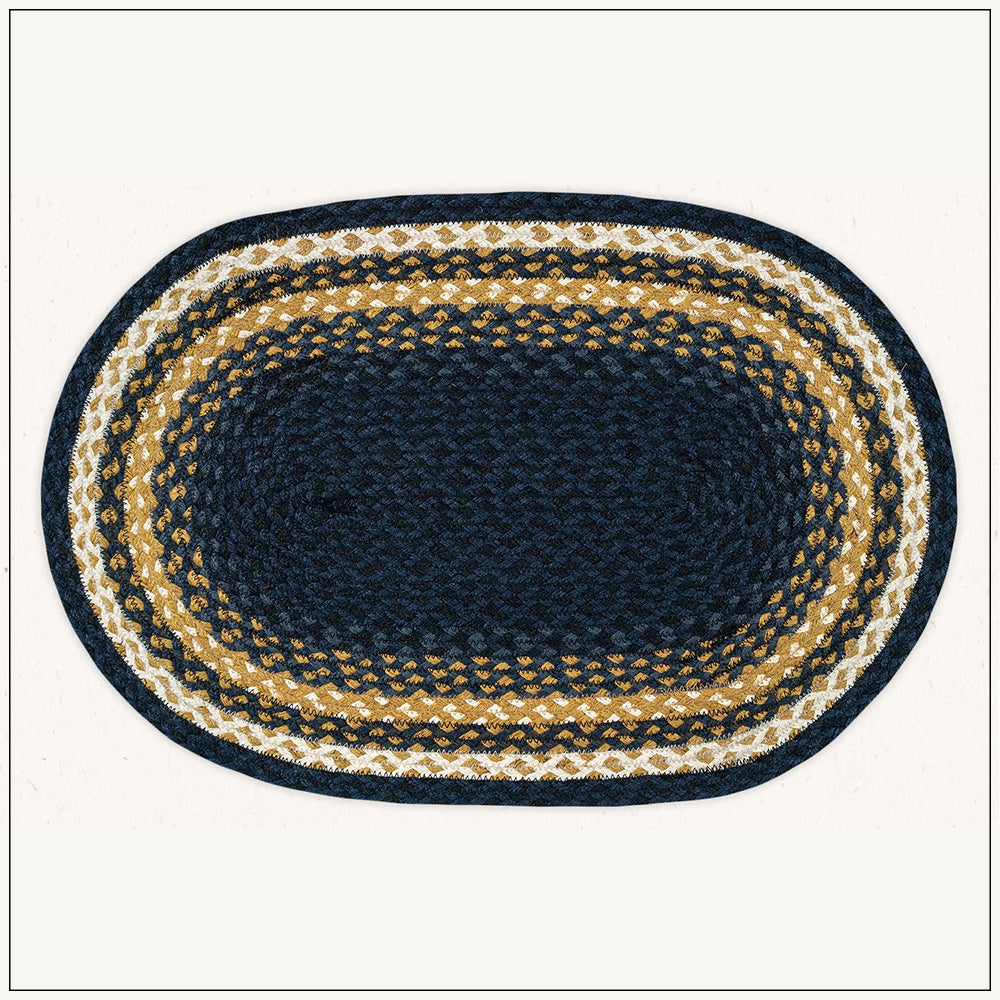 Mustard Blue - Jute Doormat