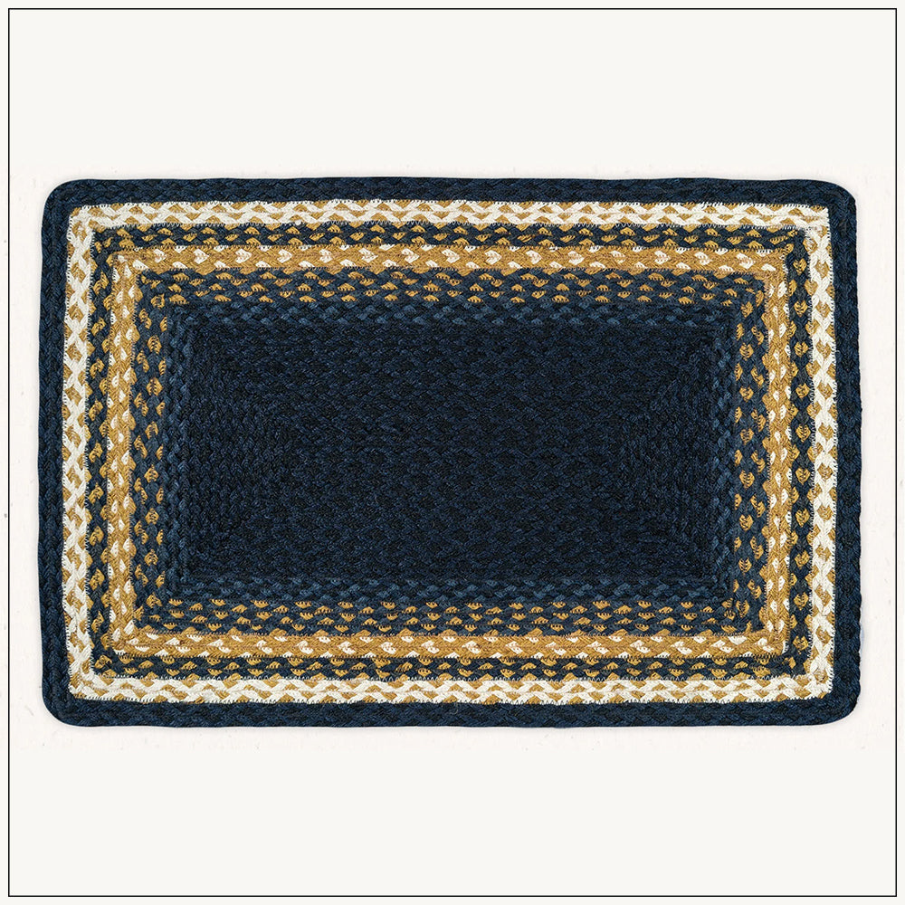 Mustard Blue - Jute Doormat