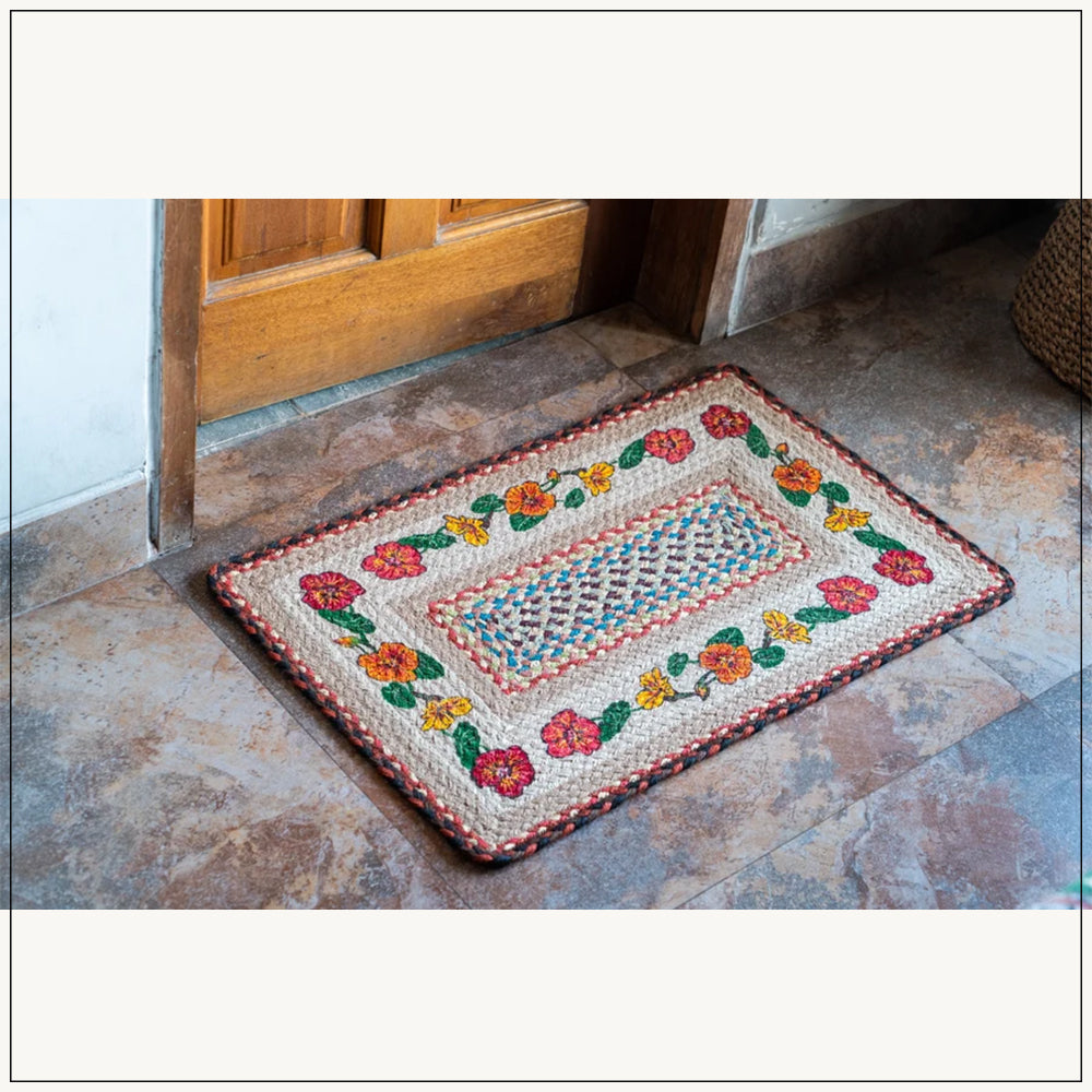 Nasturtium - Jute Doormat
