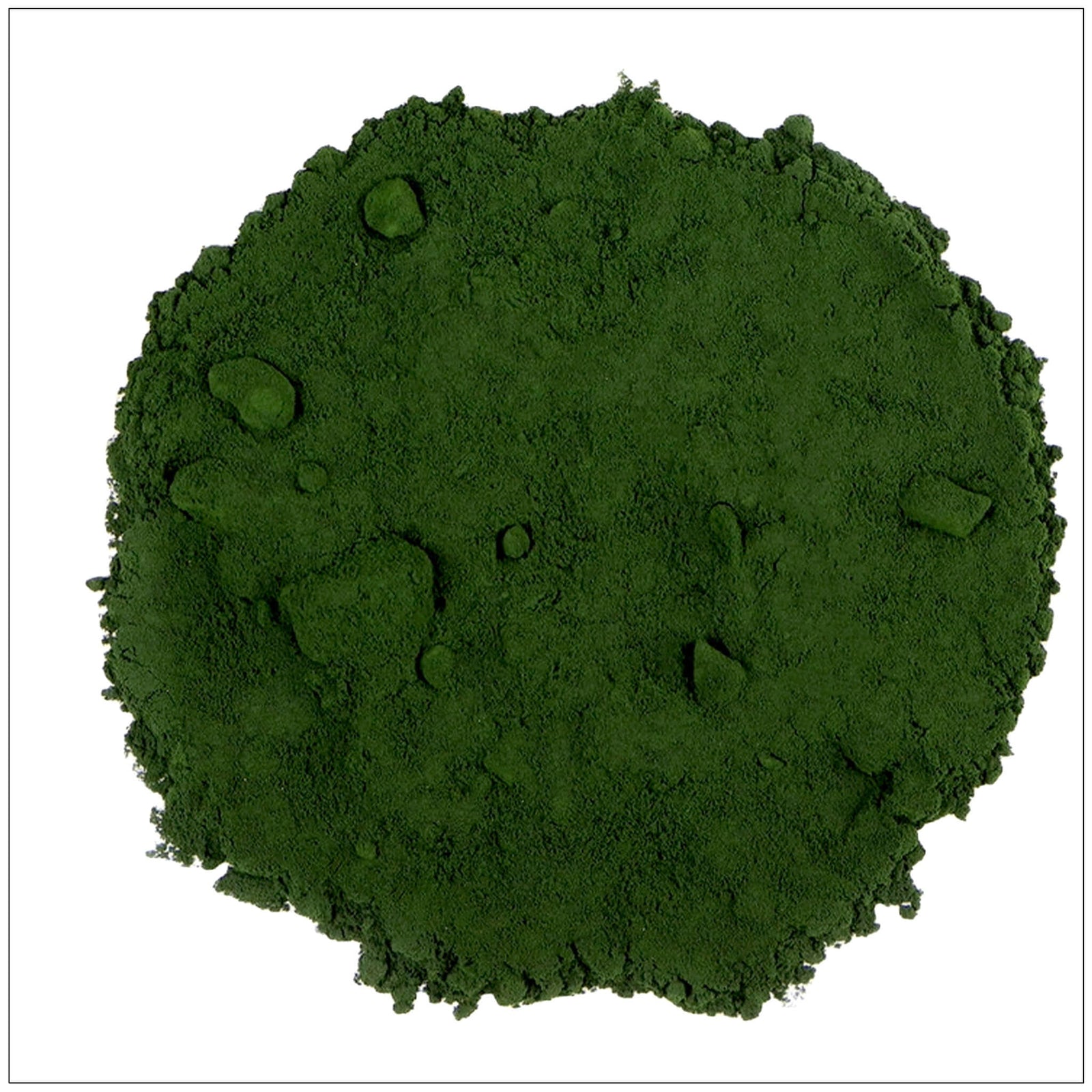 Chlorella powder—rich in chlorophyll, protein, and essential nutrients.