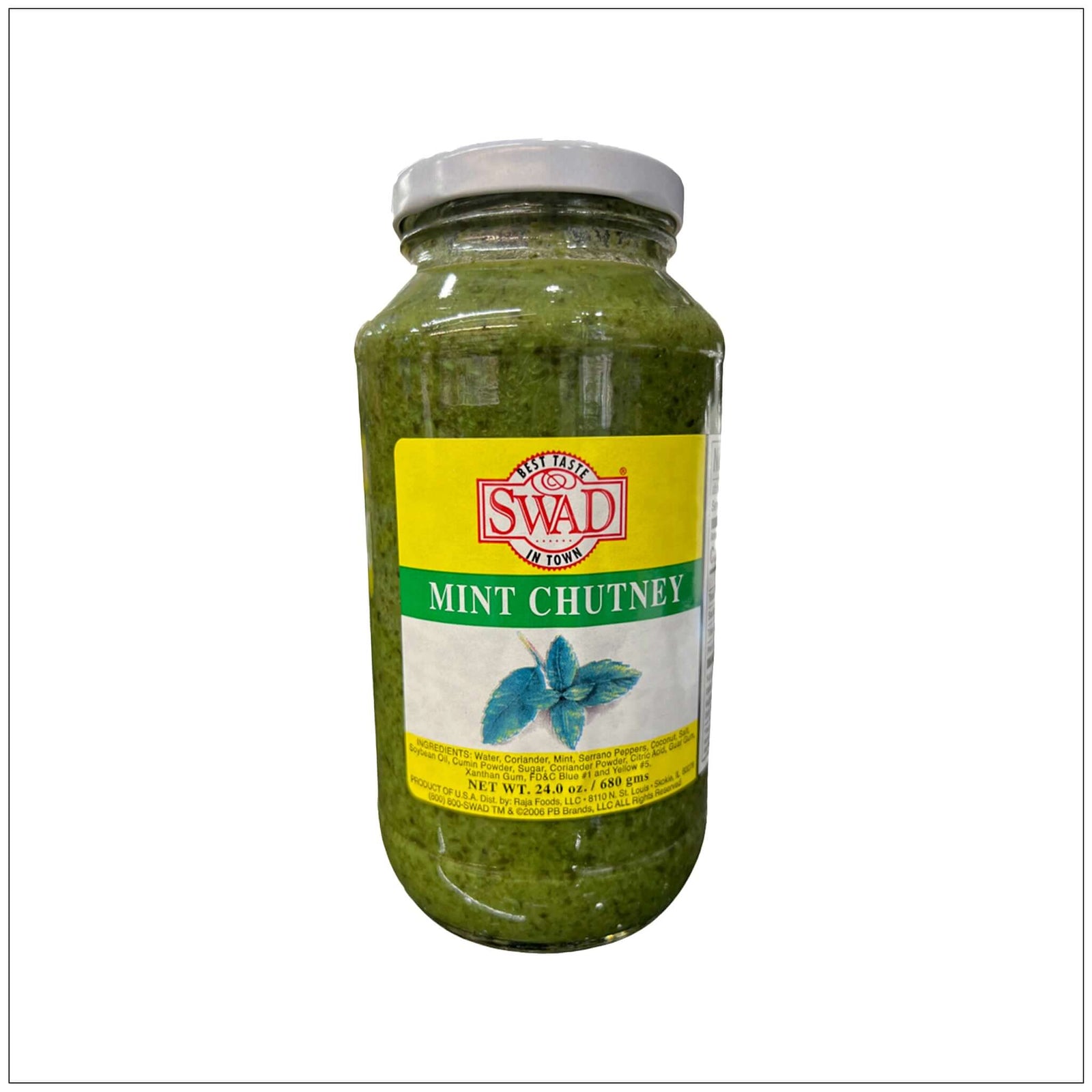 Fresh homemade mint chutney with coriander and spices served in a bowl, perfect for snacks or Indian dishes. Buy from the health food store in the USA—Alive Herbals