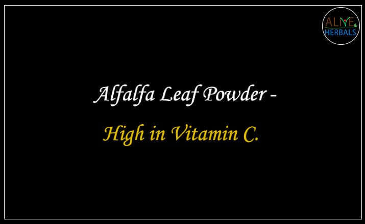 Alfalfa Leaf Powder - Buy from the natural health food store