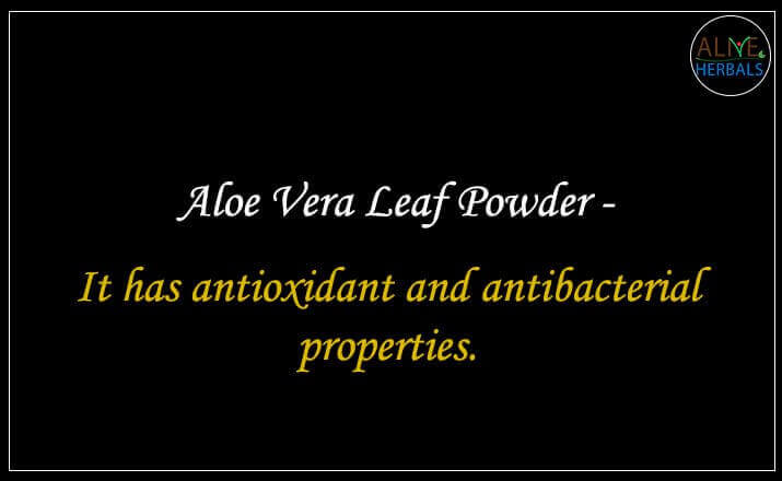 Aloe Vera Leaf Powder - Buy from the online herbal store