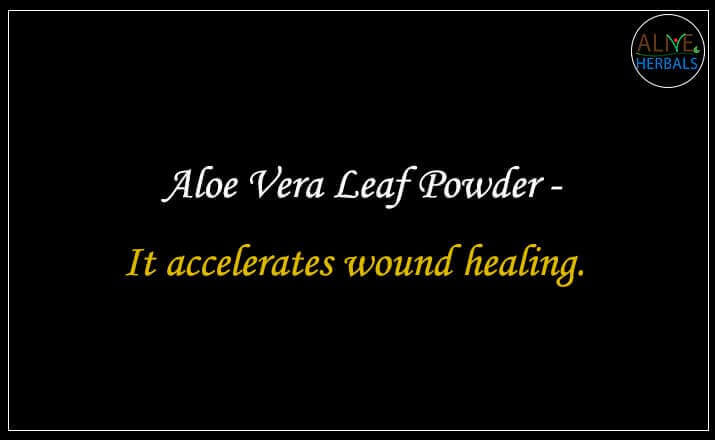 Aloe Vera Leaf Powder - Buy from the natural health food store