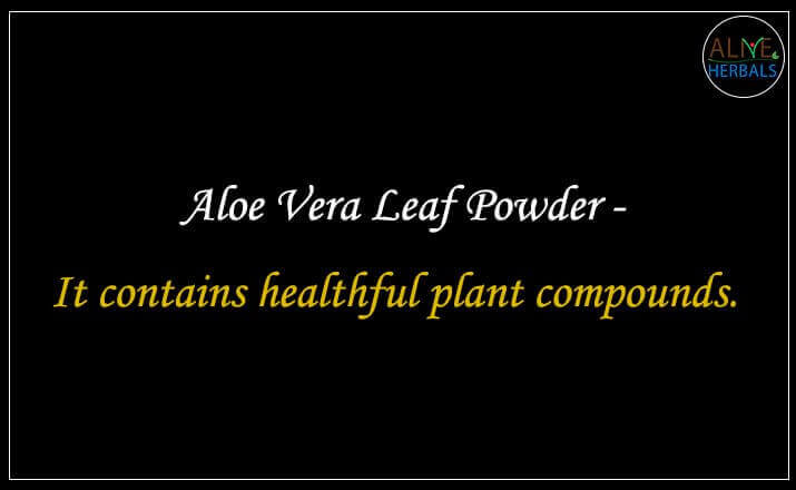 Aloe Vera Leaf Powder - Buy from the natural herb store