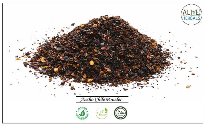 Ancho Chile Powder - Buy at the Online Spice Store - Alive Herbals.