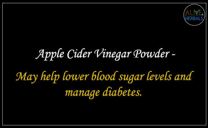 Apple Cider Vinegar Powder - Buy at Spice Store Near Me - Alive Herbals.