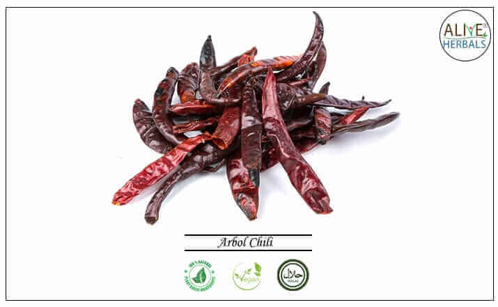 Arbol Chili - Buy at the Online Spice Store - Alive Herbals.