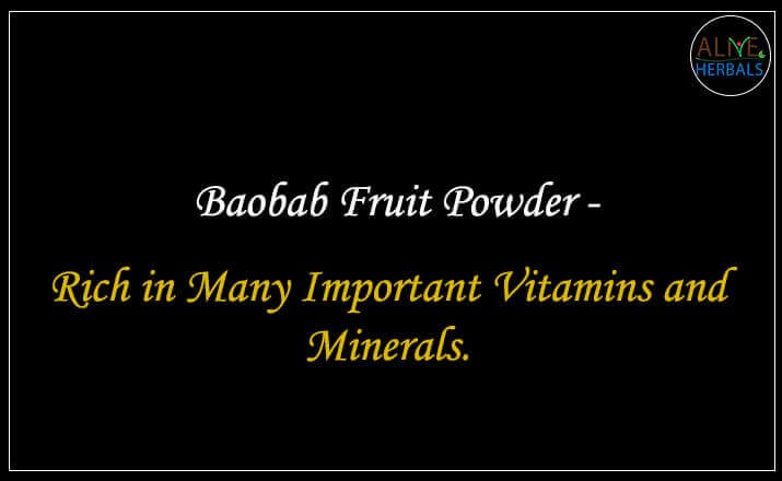 Baobab Fruit Powder - Buy from the natural herb store