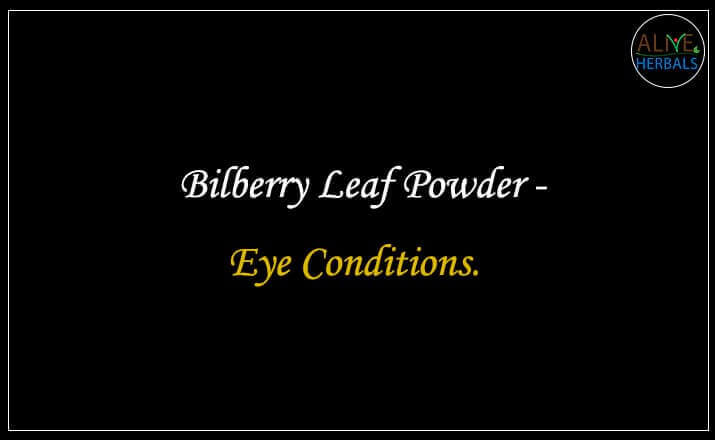 Bilberry Leaf Powder - Buy from the online herbal store