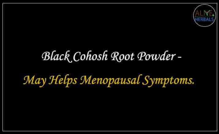 Black Cohosh Root Powder - Buy from the online herbal store