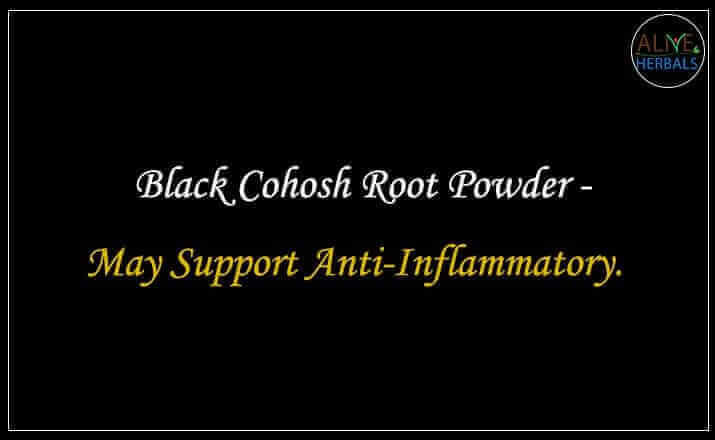 Black Cohosh Root Powder - Buy from the natural health food store