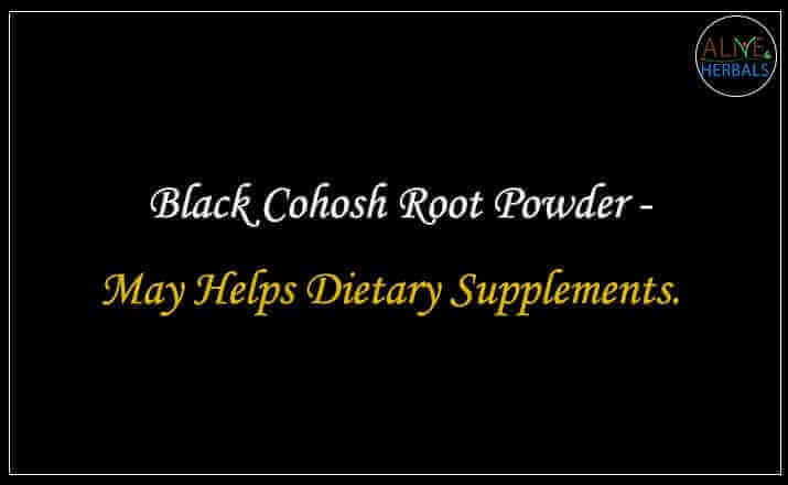 Black Cohosh Root Powder - Buy from the natural herb store