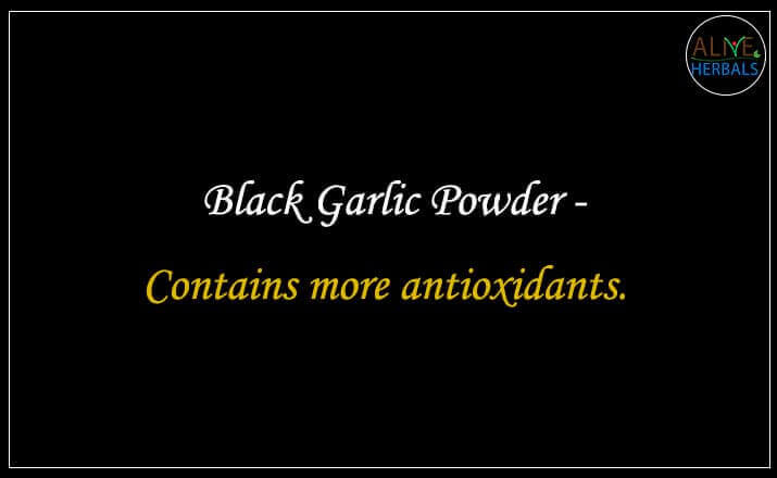 Black Garlic Powder - Buy at the Best Spice Store NYC - Alive Herbals.