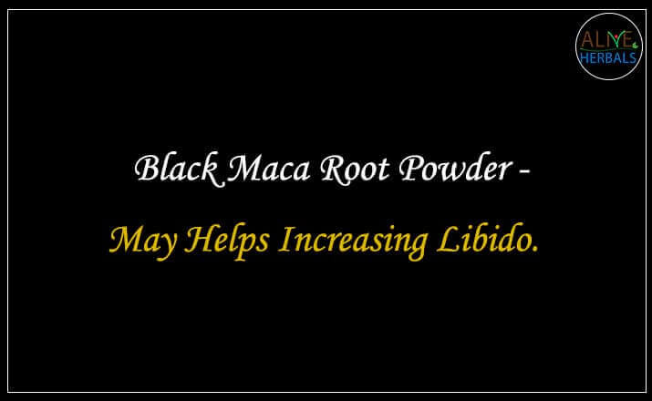 Black Maca Root Powder - Buy from the natural herb store