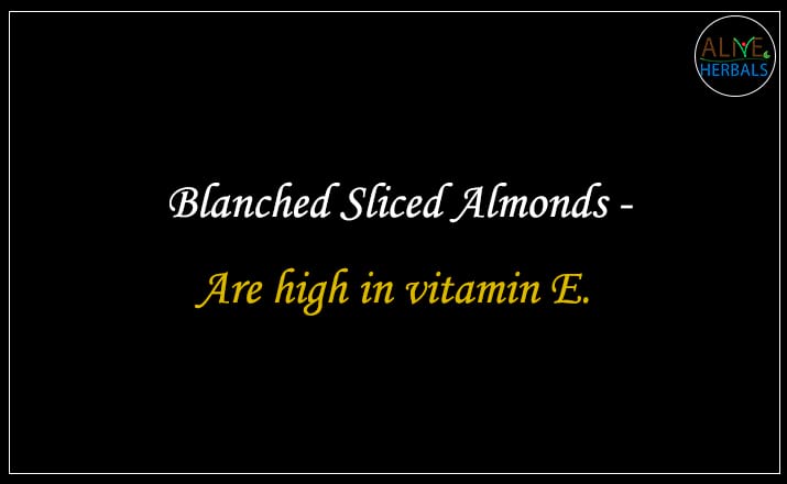 Blanched Sliced Almonds - Buy from the nuts shop online 