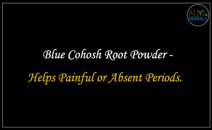 Blue Cohosh Root Powder - Buy from the natural health food store