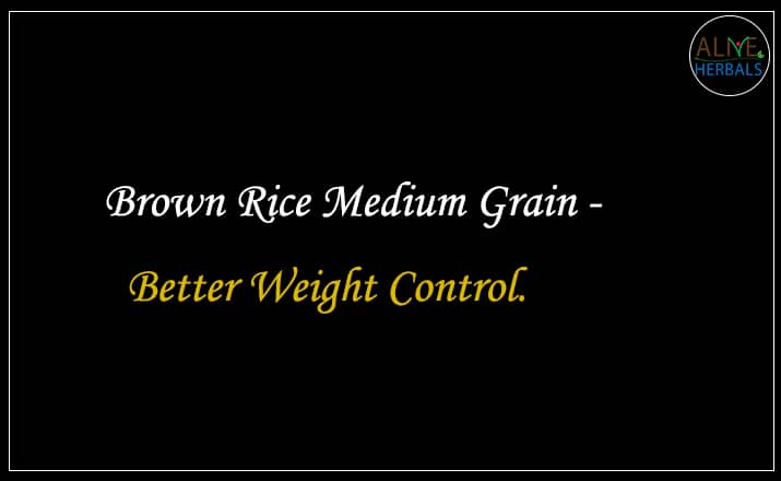 Brown Rice Medium Grain - Buy From the rice shop