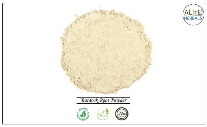 Burdock Root Powder - Buy at the Online Herbs Store at Brooklyn, NY, USA - Alive Herbals.