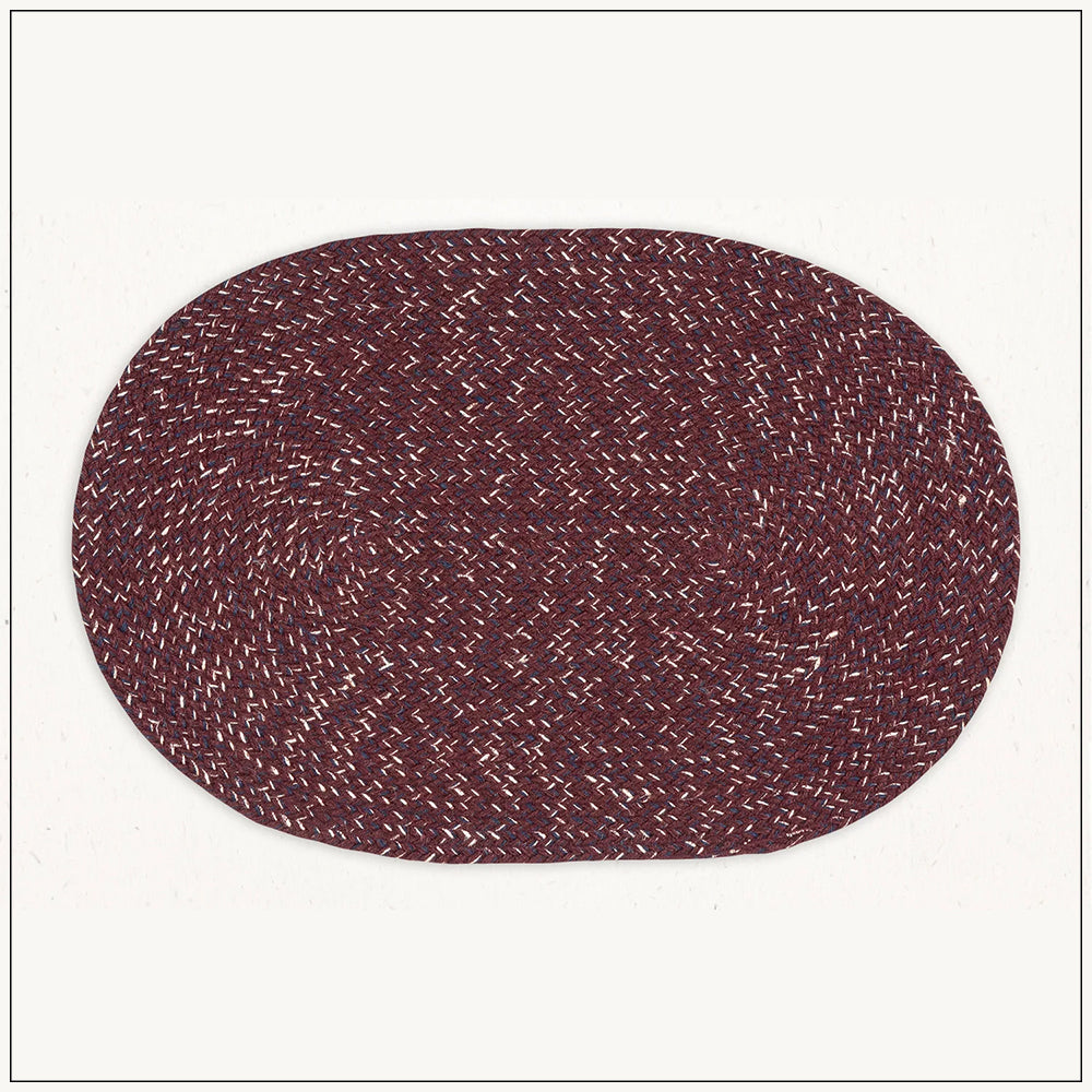 Burgundy - Jute Doormat