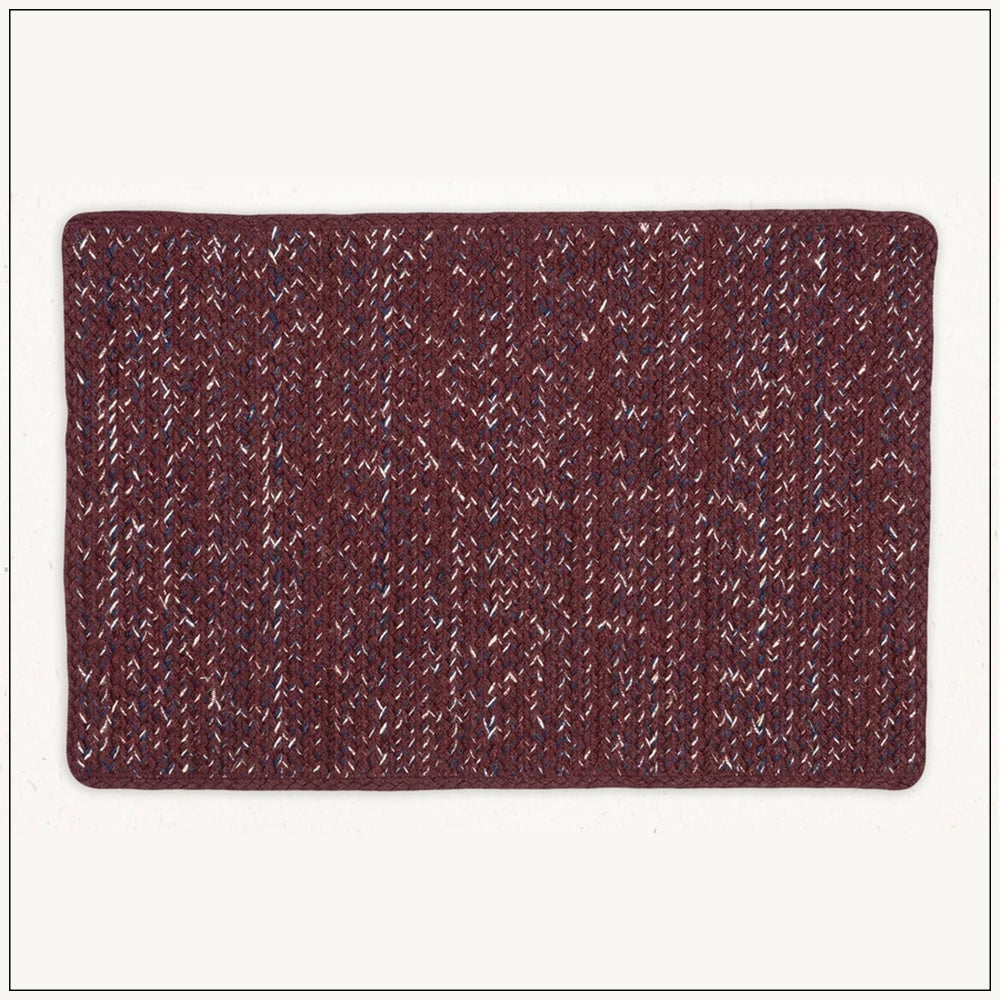 Burgundy - Jute Doormat