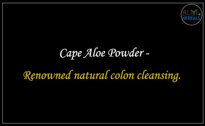 Aloe Cape Powder - Buy from the natural herb store