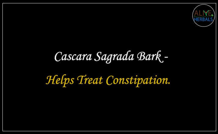 Cascara Sagrada Bark - Buy from the natural herb store