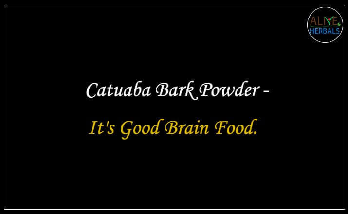 Catuaba Bark Powder - Buy from the natural health food store