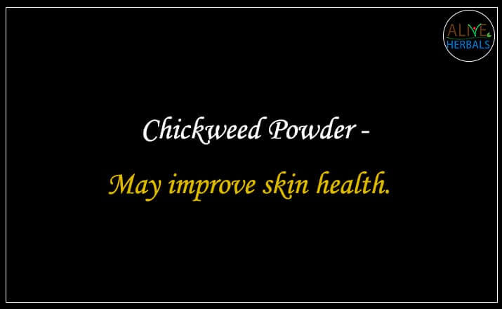 Chickweed Powder - Buy from the natural health food store