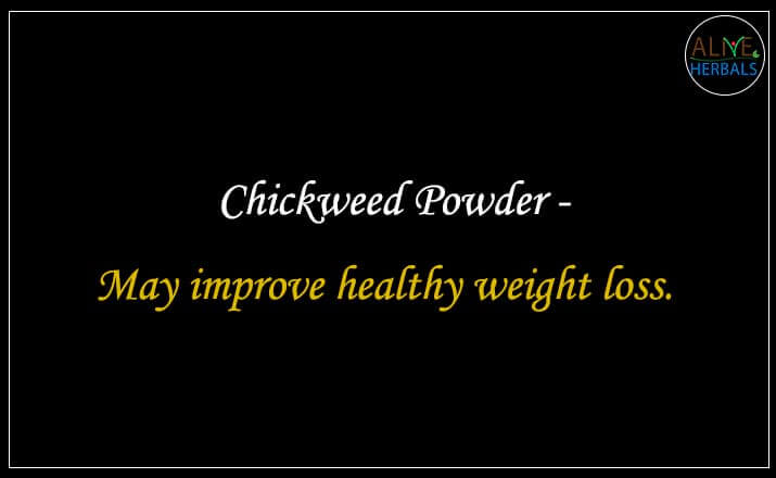 Chickweed Powder - Buy from the natural herb store