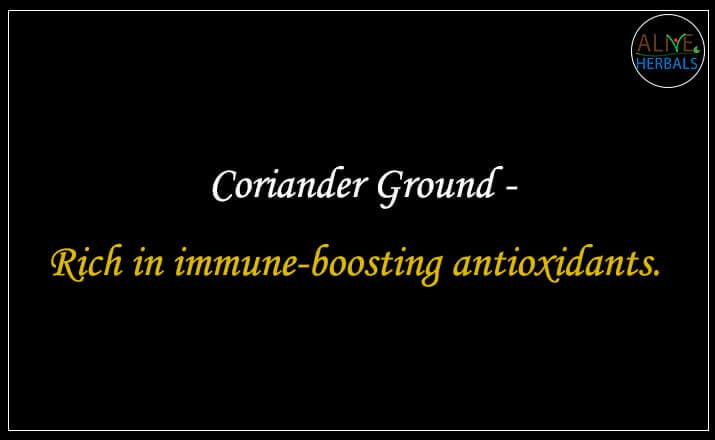 Coriander Ground - Buy at the Spice Store Brooklyn - Alive Herbals.