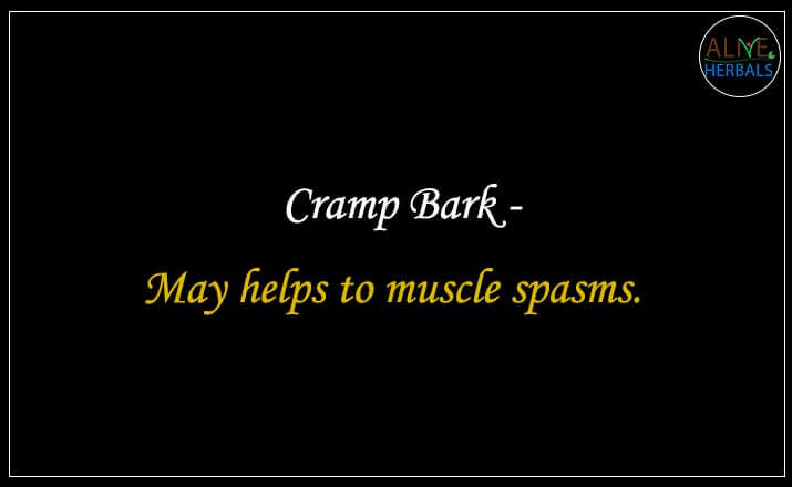 Cramp Bark - Buy from the online herbal store