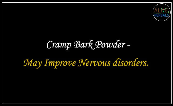 Cramp Bark Powder - Buy from the online herbal store