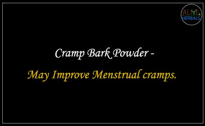 Cramp Bark Powder  - Buy from the natural health food store