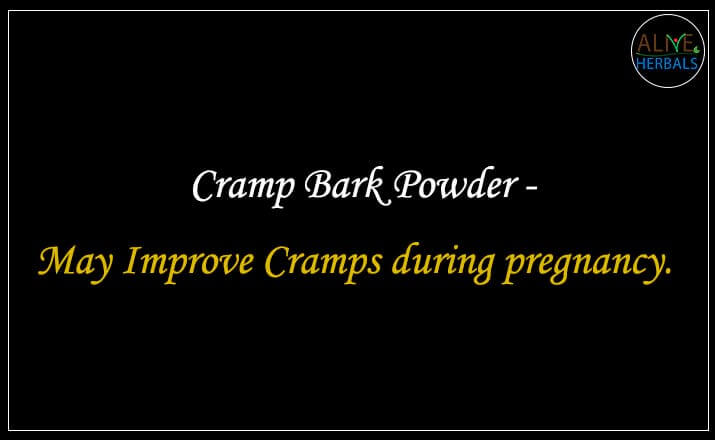 Cramp Bark Powder - Buy from the natural herb store