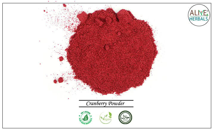 Cranberry Powder - Buy at the Online Herbs Store at Brooklyn, NY, USA - Alive Herbals.