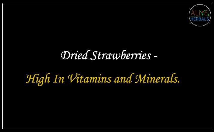 Dried Strawberries - Buy from the dried fruit shop.
