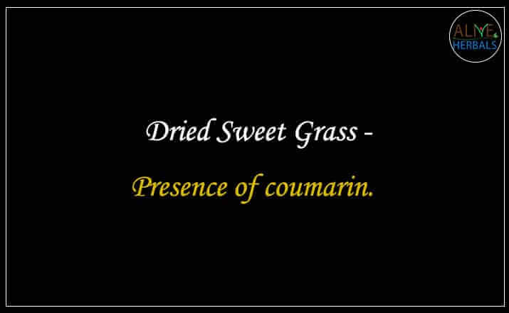 Dried Sweet Grass - Buy from the natural health food store