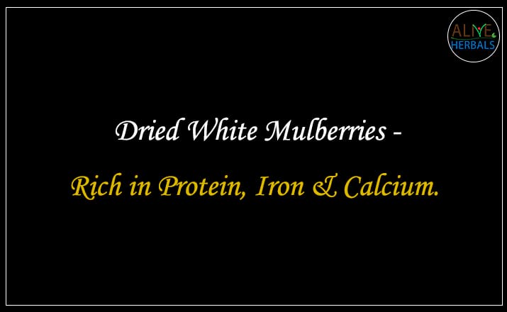 Dried White Mulberries - Buy from dried fruits online store