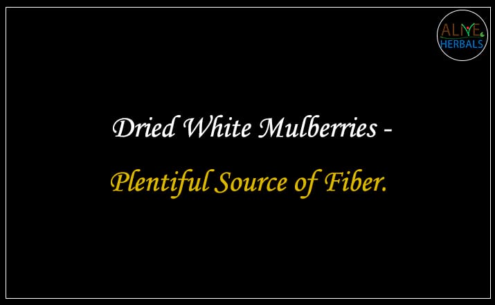 Dried White Mulberries - Buy from the best dried fruits store