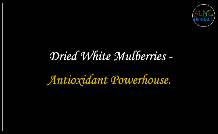 Dried White Mulberries - Buy from the dried fruit shop