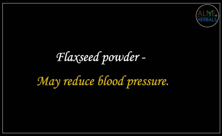 Flaxseed powder - Buy From the grains store online