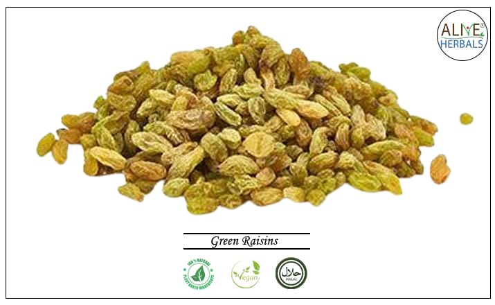 Green Raisins - Buy from the health food store