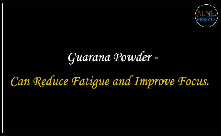 Guarana Powder - Buy from the natural health food store
