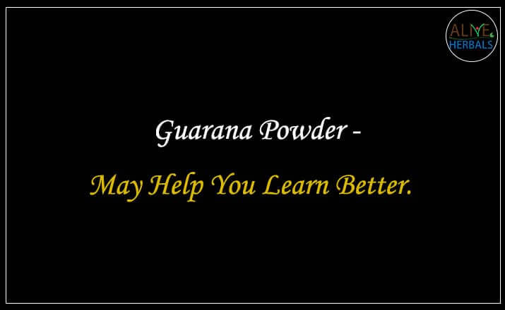 Guarana Powder - Buy from the natural health food store