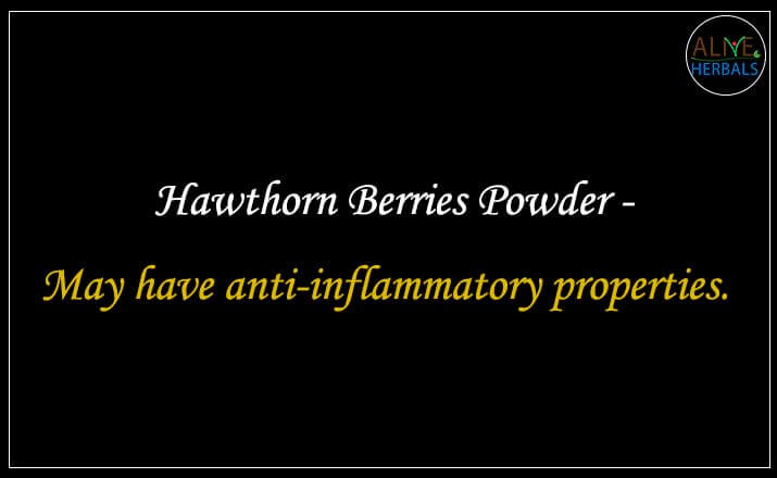 Hawthorn Berry Powder - Buy from the Natural herb store - Alive Herbals