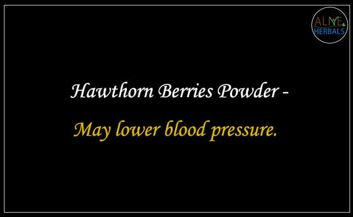 Hawthorn Berry Powder - Buy from the Online Natural herb store - Alive Herbals