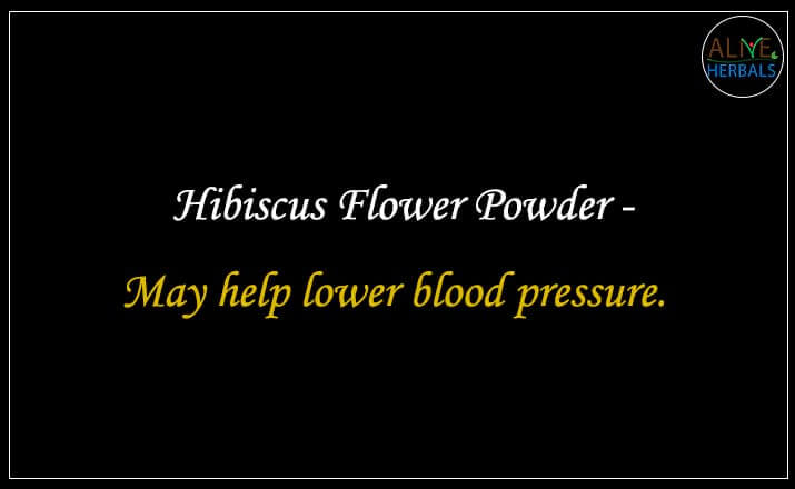 Hibiscus Flower Powder - Buy from the natural herb store